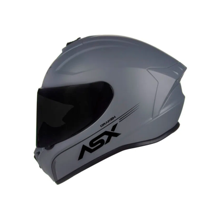 Capacete ASX Draken Solid - Cinza Fosco
