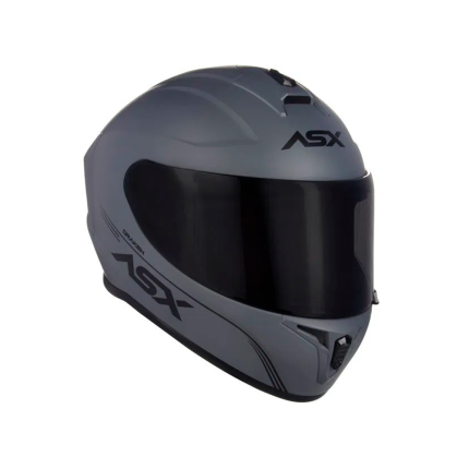 Capacete ASX Draken Solid - Cinza Fosco