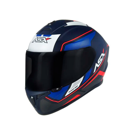 Capacete ASX Draken Wind - Azul Fosco / Azul / Vermelho