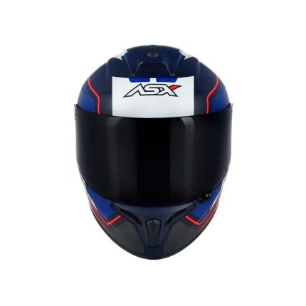 Capacete ASX Draken Wind - Azul Fosco / Azul / Vermelho