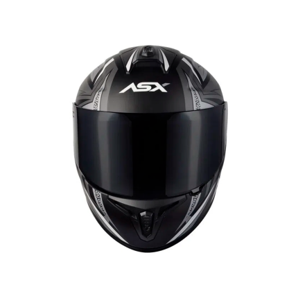 Capacete ASX Draken Vector - Preto Fosco e Cinza
