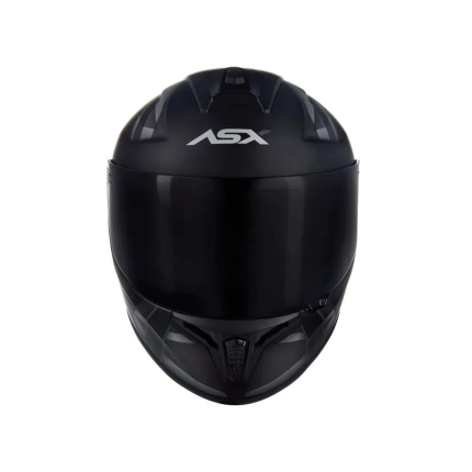 Capacete ASX Draken UK - Preto Fosco e Cinza