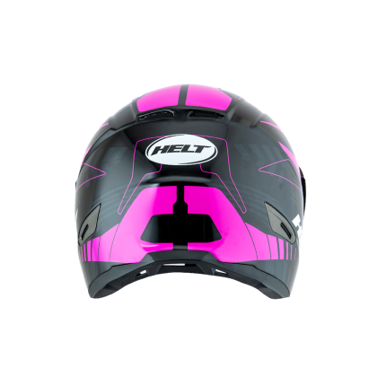 Capacete Helt Cross Vision Shock - Preto e Rosa