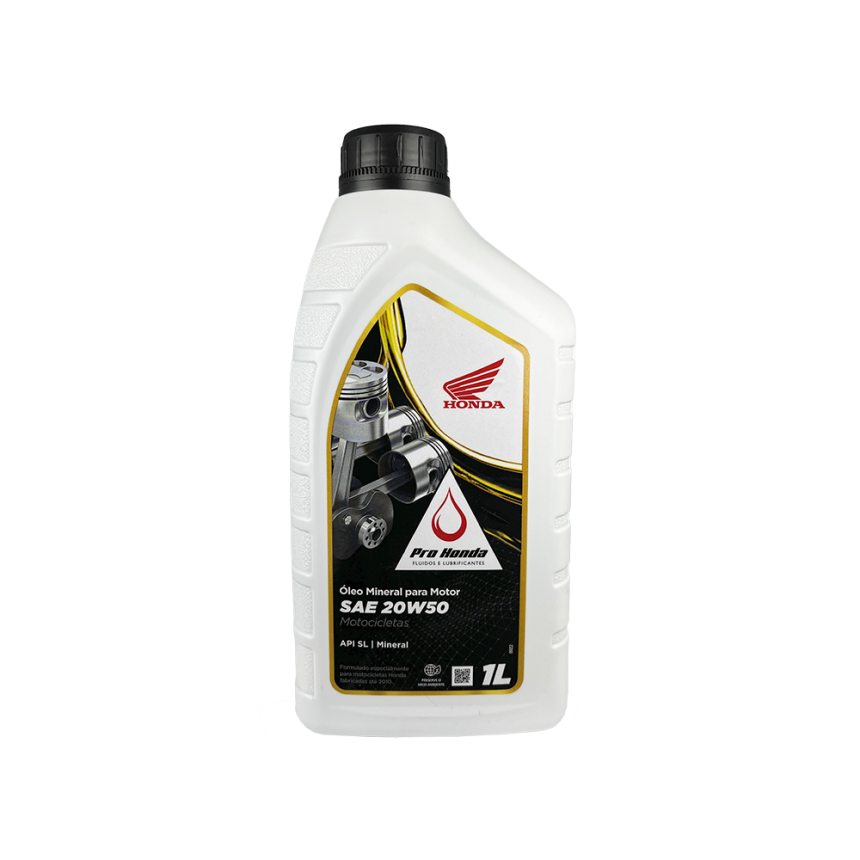 Óleo Pro Honda 20W-50 API SL Mineral 1L