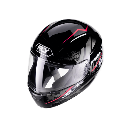 Capacete FLY F9 City - Preto e Vermelho