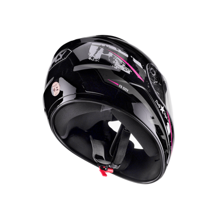 Capacete FLY F9 City - Preto e Rosa