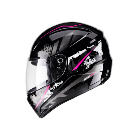 Capacete FLY F9 City - Preto e Rosa