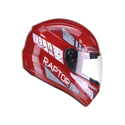 Capacete FLY F9 Raptor - Vermelho e Cinza