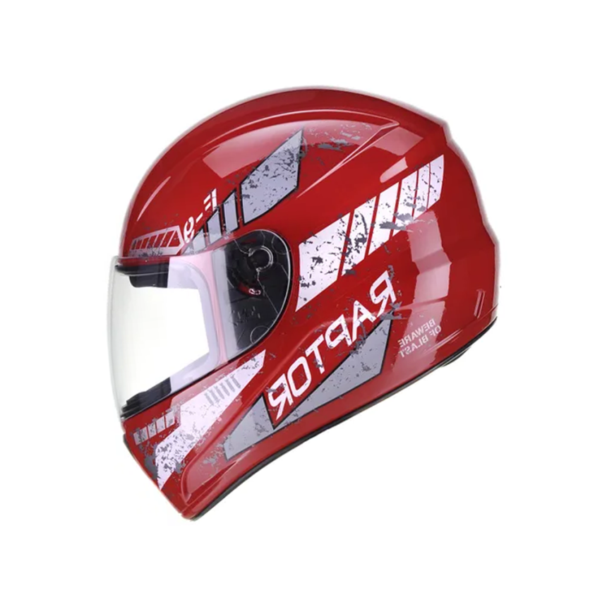 Capacete FLY F9 Raptor - Vermelho e Cinza