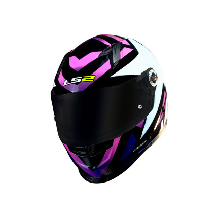 Capacete LS2 Classic FF358 Starwar - Preto e Rosa