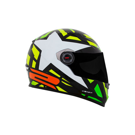 Capacete LS2 Classic FF358 Starwar - Amarelo Fluorescente