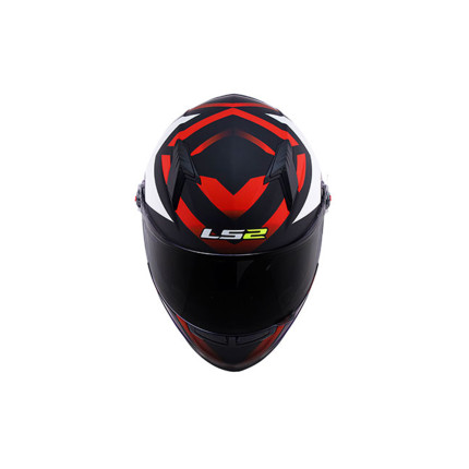 Capacete LS2 Classic FF358 Starwar - Branco Fosco e Vermelho