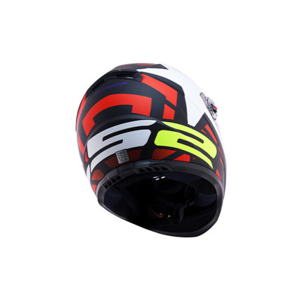 Capacete LS2 Classic FF358 Starwar - Branco Fosco e Vermelho