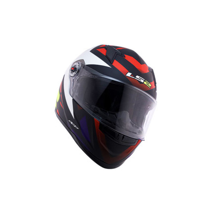 Capacete LS2 Classic FF358 Starwar - Branco Fosco e Vermelho