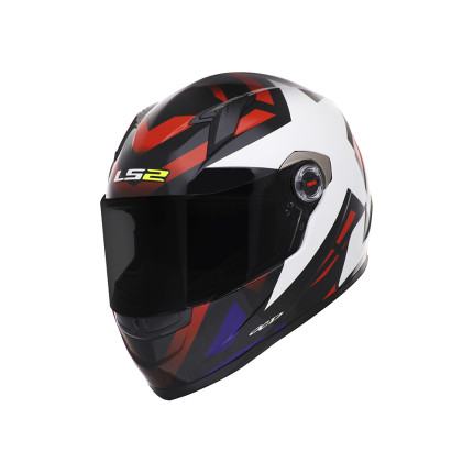 Capacete LS2 Classic FF358 Starwar - Branco e Vermelho