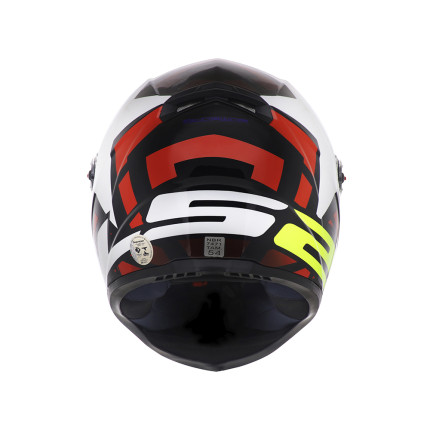 Capacete LS2 Classic FF358 Starwar - Branco e Vermelho
