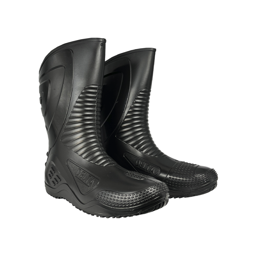 Bota PVC Delta Force Preta