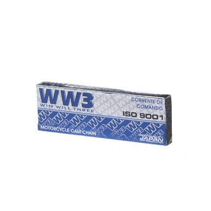 Corrente de Comando WW3 84 Elos Honda C100 Dream / Biz 100 (98-05) / Pop 100 (07-15) / Yamaha Crypton 105 (98-05)