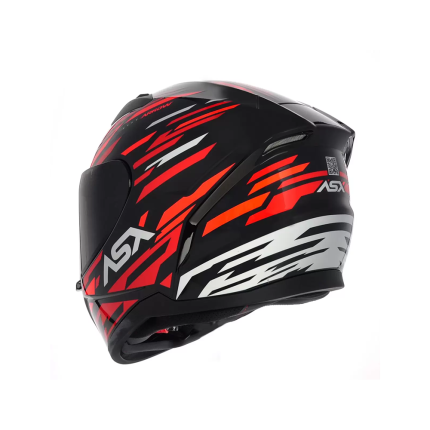 Capacete ASX City Arrow - Preto / Vermelho / Branco