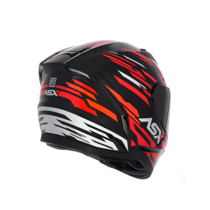Capacete ASX City Arrow - Preto / Vermelho / Branco