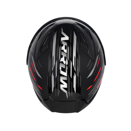 Capacete ASX City Arrow - Preto / Grafite / Vermelho