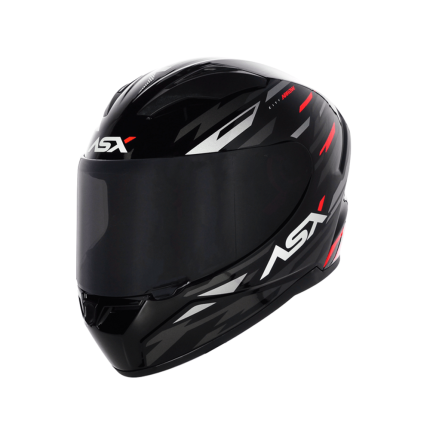 Capacete ASX City Arrow - Preto / Grafite / Vermelho