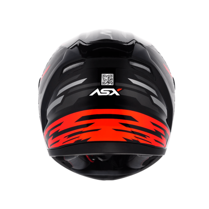 Capacete ASX City Arrow - Preto / Grafite / Vermelho