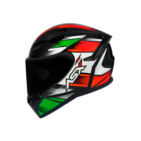 Capacete ASX City Start - Preto / Vermelho / Verde