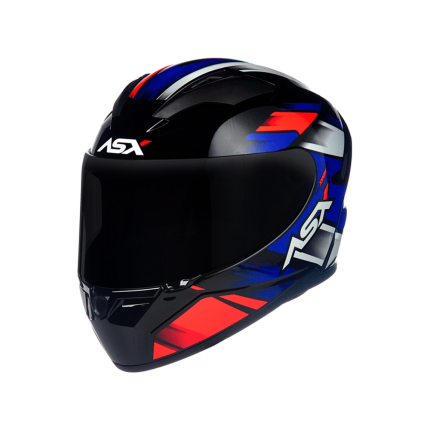 Capacete ASX City Start - Preto / Vermelho / Azul