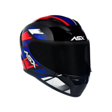 Capacete ASX City Start - Preto / Vermelho / Azul
