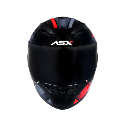 Capacete ASX City Start - Preto / Vermelho / Cinza