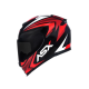 Capacete Asx Eagle Street - Preto / Vermelho / Branco