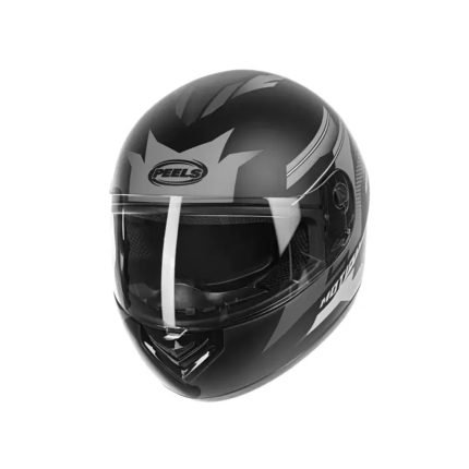 Capacete Peels Spike Motion - Preto e Grafite