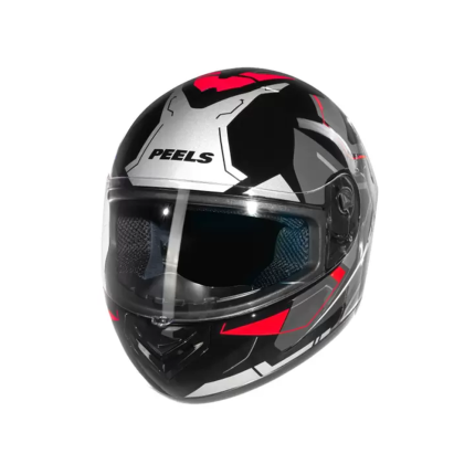 Capacete Peels Spike Lup - Preto e Vermelho