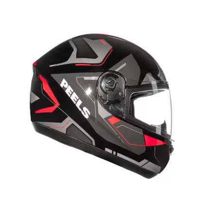 Capacete Peels Spike Lup - Preto e Vermelho