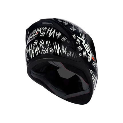 Capacete ASX City Fun - Preto e Branco