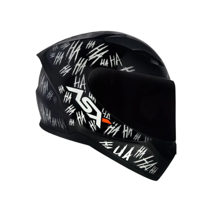 Capacete ASX City Fun - Preto e Branco