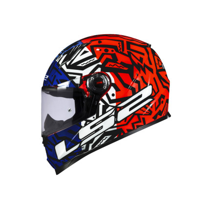 Capacete LS2 FF358 Memphis - Laranja e Azul
