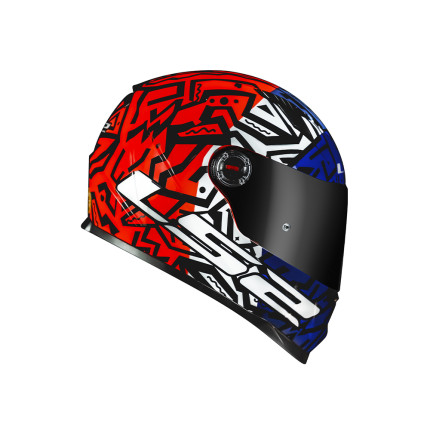 Capacete LS2 FF358 Memphis - Laranja e Azul