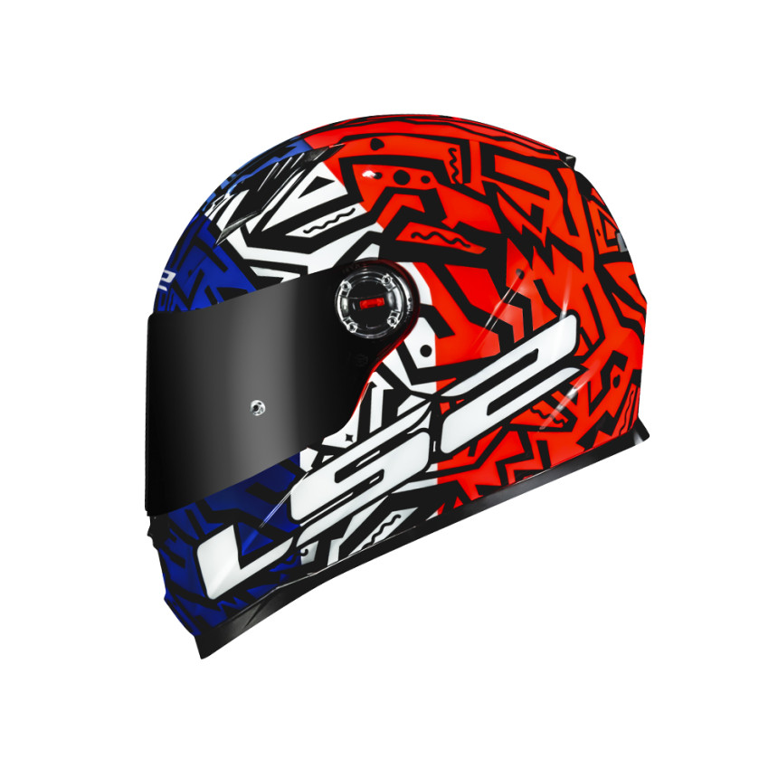 Capacete LS2 FF358 Memphis - Laranja e Azul
