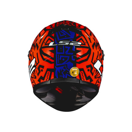 Capacete LS2 FF358 Memphis - Laranja e Azul