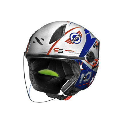 Capacete Norisk Neo Galaxy - Prata e Azul