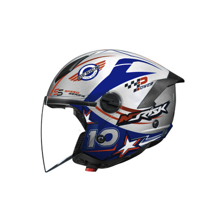 Capacete Norisk Neo Galaxy - Prata e Azul