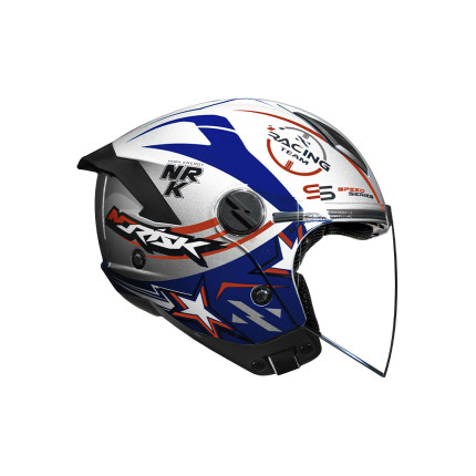 Capacete Norisk Neo Galaxy - Prata e Azul
