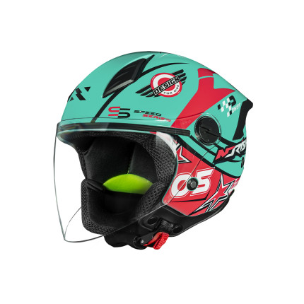 Capacete Norisk Neo Galaxy - Azul e Rosa