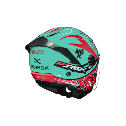 Capacete Norisk Neo Galaxy - Azul e Rosa