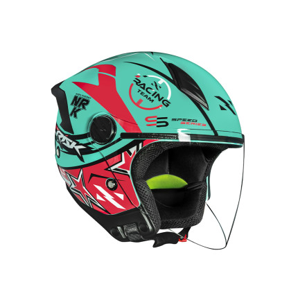 Capacete Norisk Neo Galaxy - Azul e Rosa