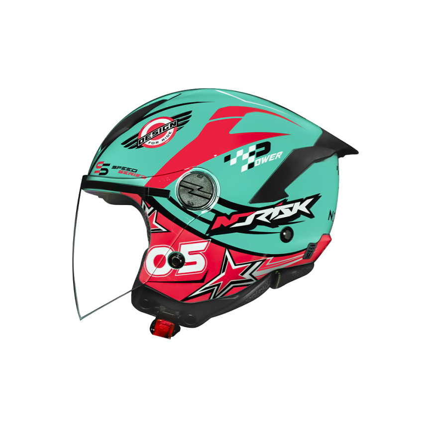 Capacete Norisk Neo Galaxy - Azul e Rosa