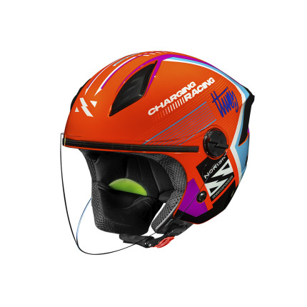 Capacete Norisk Neo Vizion - Laranja e Azul