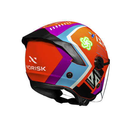 Capacete Norisk Neo Vizion - Laranja e Azul